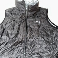 Puma Black Vest Jacket Reversible Size Large