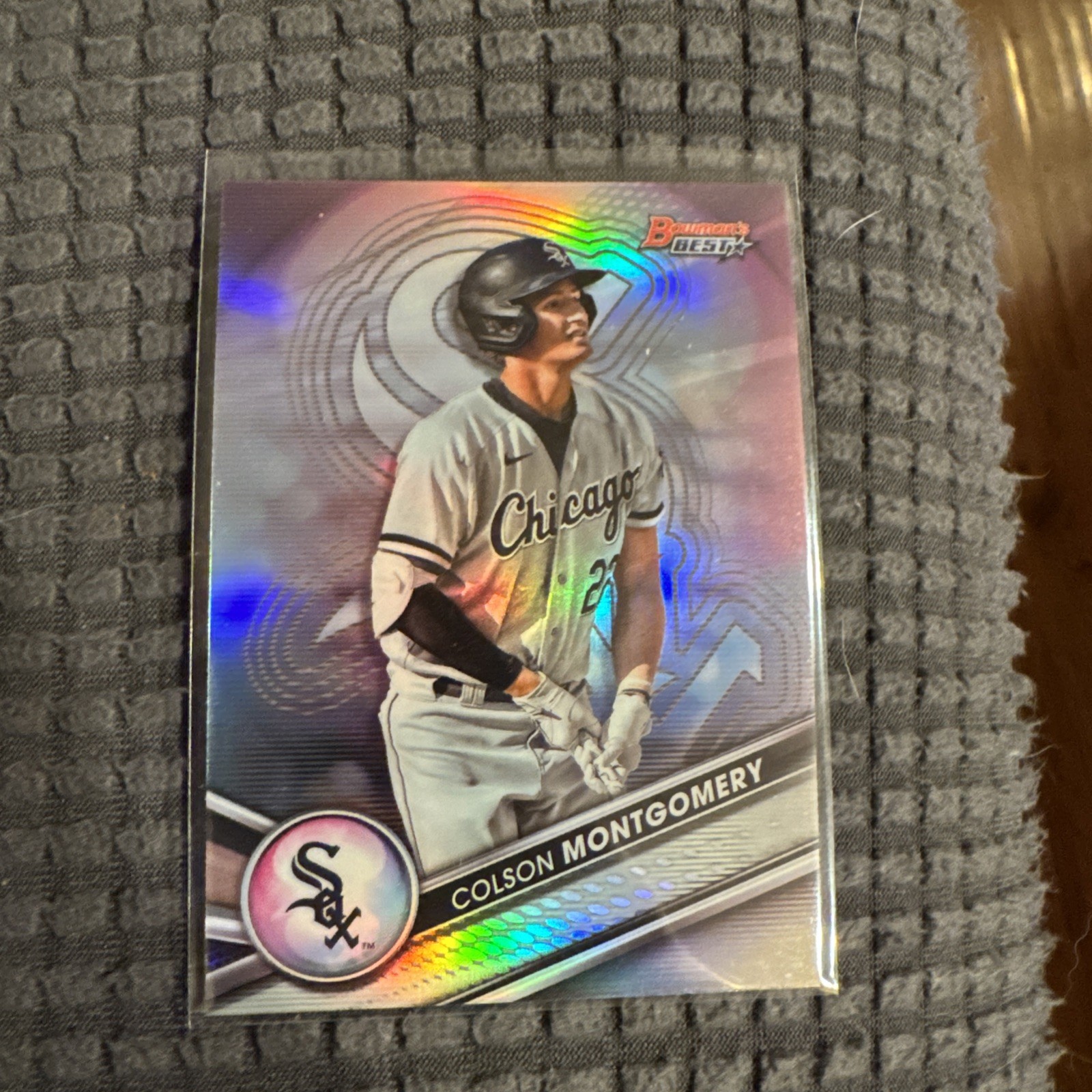 COLSON MONTGOMERY BOWMAN'S BEST ROOKIE RC PROSEPCTS REFRACTOR WHITE SOX #27 2022