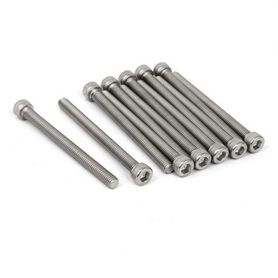 12pcs M6 x 70mm Thread Stainless Steel Hex Socket Head Cap Screw Bolt DIN912