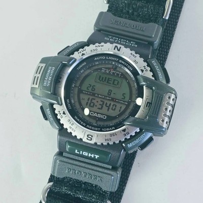 CASIO PROTREK PRT-400 Triple Sensor Digital Watch From Japan