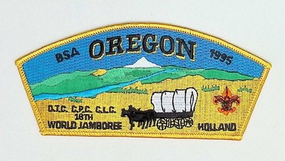 Oregon Council 18th World Jamboree Contingent Patch 1995 BSA Holland JSP