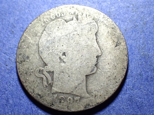 1897-O Barber Quarter  AG