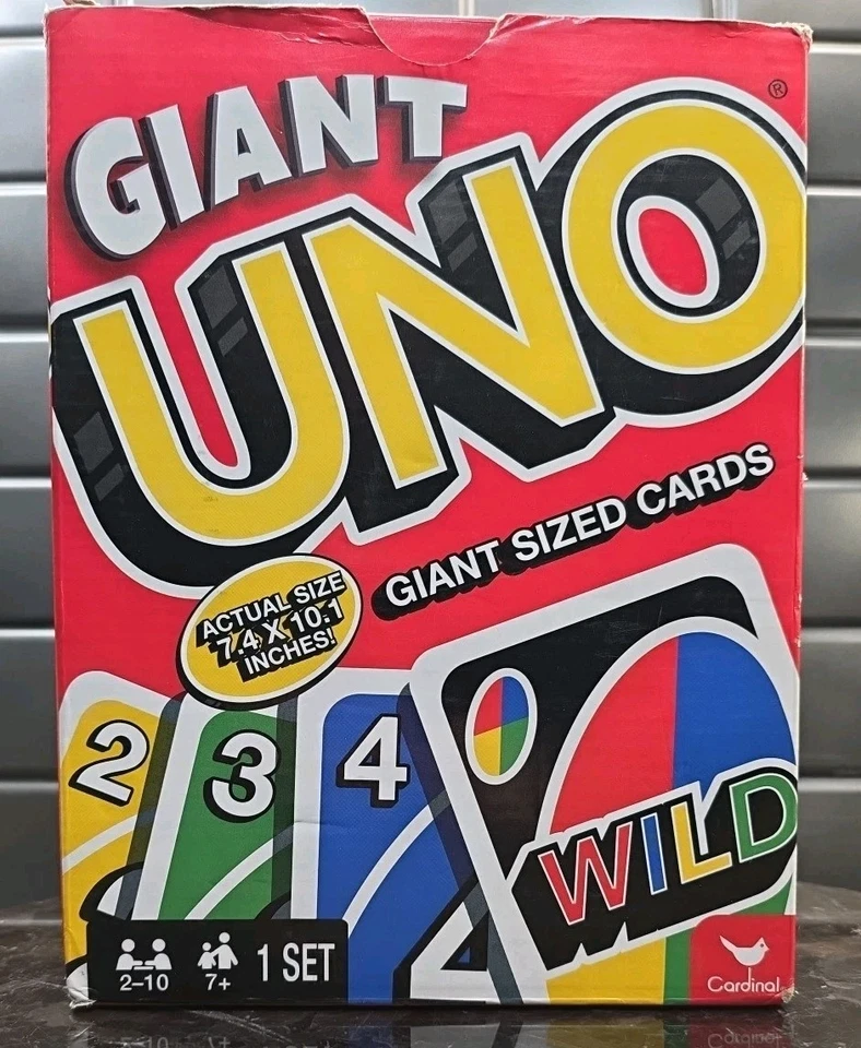 Giant Uno Game 36078 7.4×10.1" Cards Customizable 2015 Cardinal No Instructions  - Image 2 of 4