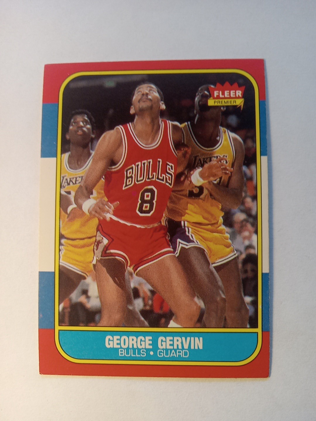 1986-87 Fleer #36 George Gervin "Iceman" Bulls NM O/C Free Shipping!