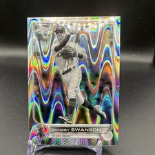 Topps 2022 Chrome Sonic Dansby Swanson Atlanta Braves #46 Baseball Card