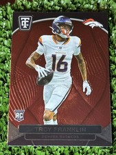 #170 2024 Totally Certified Purple Mirror _ Troy Franklin Rookie Broncos