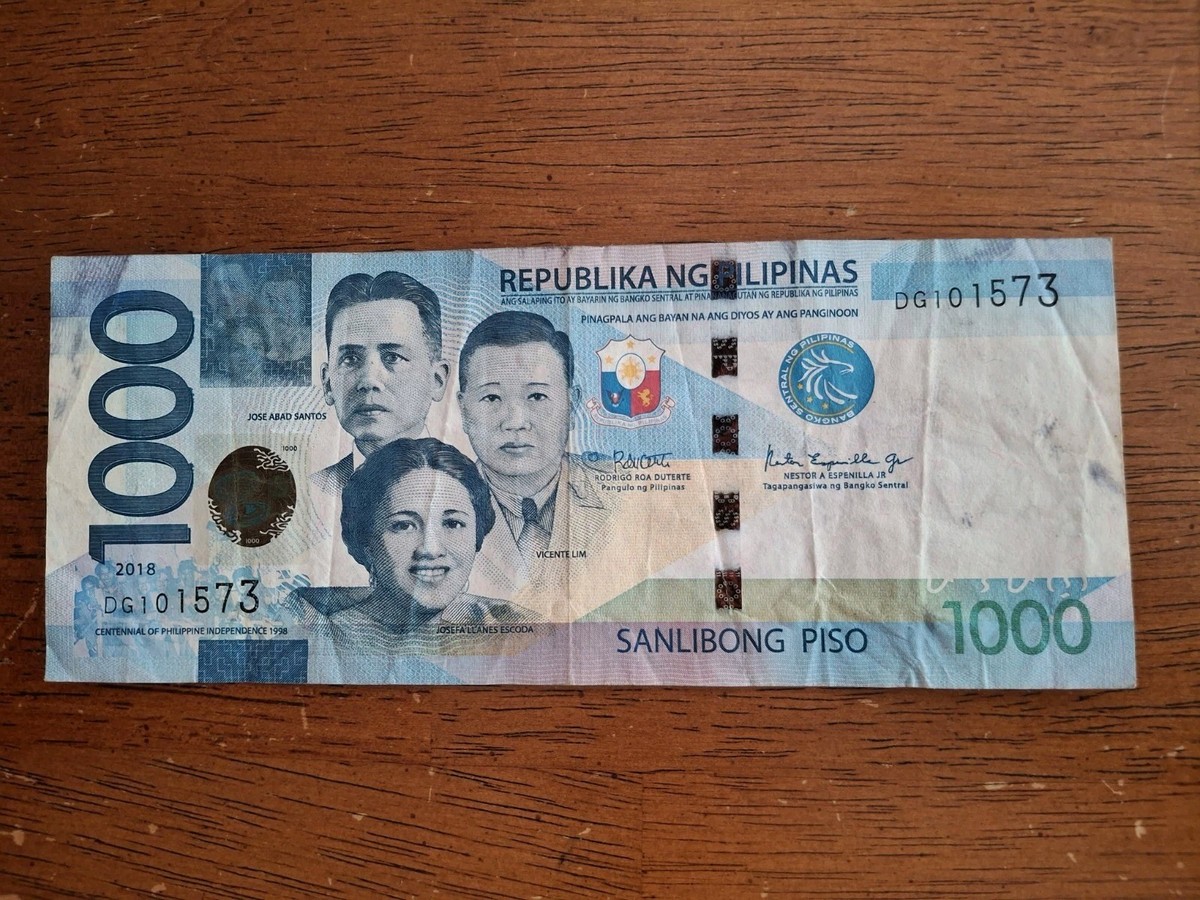 フィリピンペソ 旧貨幣1000P 8枚コレクション用に 2018 PHILIPPINES 1000 Peso Piso BIRTHDAY NOTE SN DG101573 | eBay