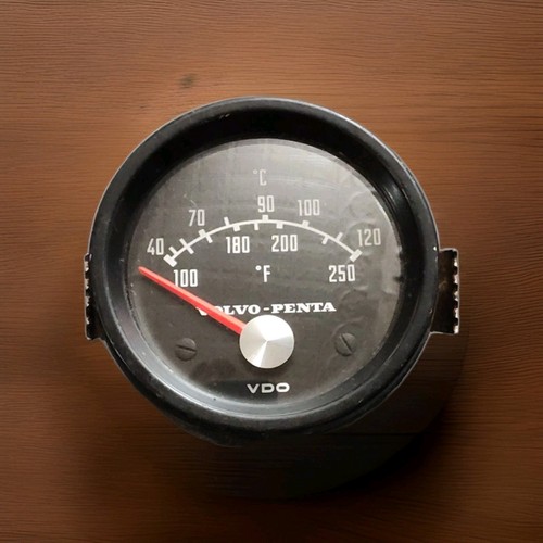VOLVO PENTA VDO Temperature Gauge 313 274/7/1 12V  SW Germany Boat Parts Temp 