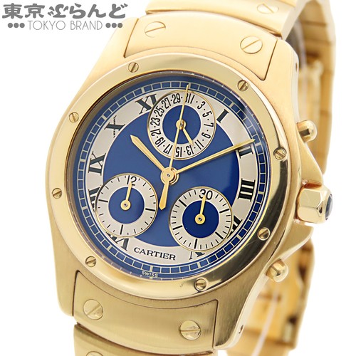 CARTIER Santos Ronde MM Chronoreflex Santos Cougar W15078G1 TO...