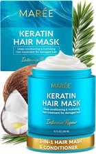 MAREE Deep Conditioning Hair Mask for Damaged Hair Treatment - Keratin Hair Care
