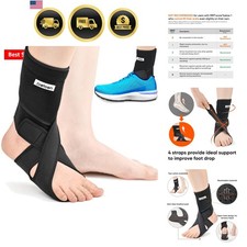 Drop Foot Brace - Adjustable AFO Ankle Brace for Walking  Stroke Recovery, B...