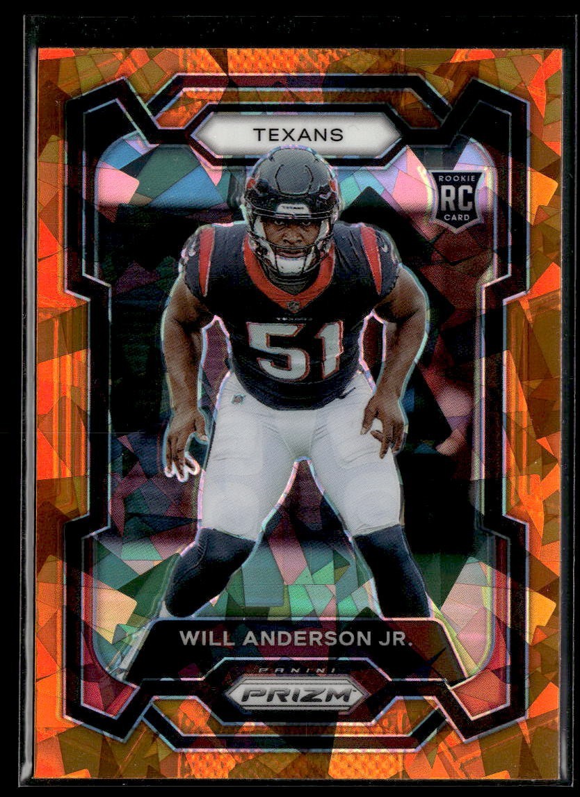 2023 Panini Prizm Football Orange Ice #342 Will Anderson Jr. Rookie RC