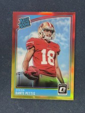 2018 Donruss Optic Red & Yellow #171 Dante Pettis 49ers RC