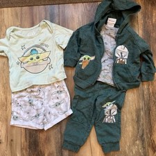 Baby Yoda and Mandalorian Outfit Set Boys 18 Month Toddler Baby Outfit Star Wars