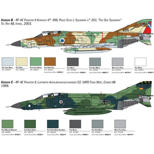 Italeri 1/48 Aircraft RF-4E Phantom II Model Kit 2818 - Picture 3 of 7