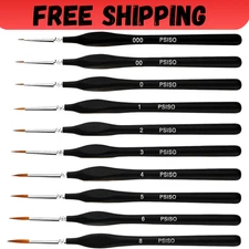 10 PCS Miniature Paint Brushes Kit, Fine Detail Painting Brush Micro Professiona