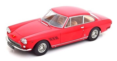 KK SCALE - 1964 Ferrari 330 GT 2+2, red with brown interior - 1/18 - KKS180424