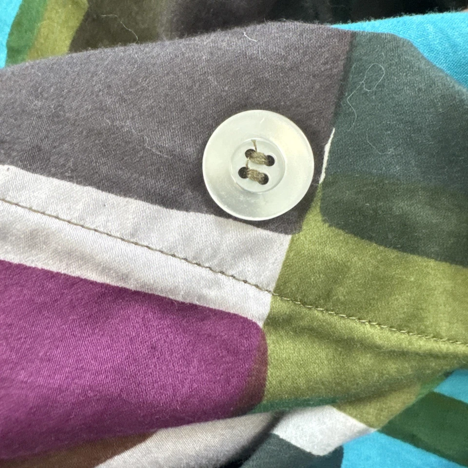 Funda nórdica Marimekko X caja y barril Tikkula jewel king 100% algodón púrpura verde Foto 3 de 4