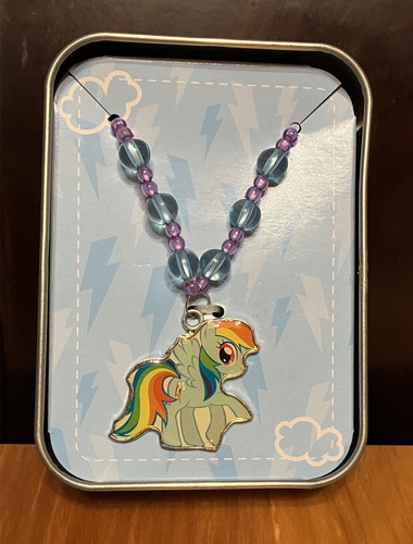HASBRO My Little Pony 2015 RAINBOW DASH Necklace in Original Pkg Never Removed
