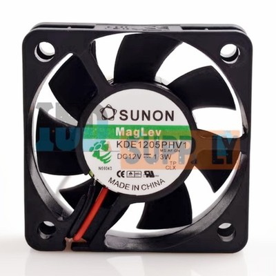 1PCS new   KDE1205PHV1 5015 12V 1.3W 5 cm CPU chassis power supply fan 2-wir *uq