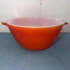 Anchor Hocking Fire King Orange Ombre Cinderella  Bowl 10” Including Handled