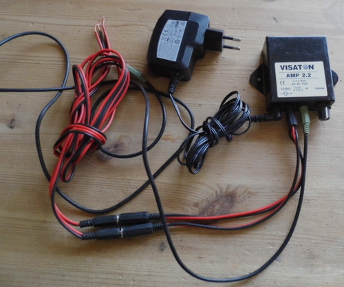 STEREO  VERSTÄRKER VISATON AMP 2.2 -  MIT 12V/18W NETZTEIL und Lsp OFC Kabel
