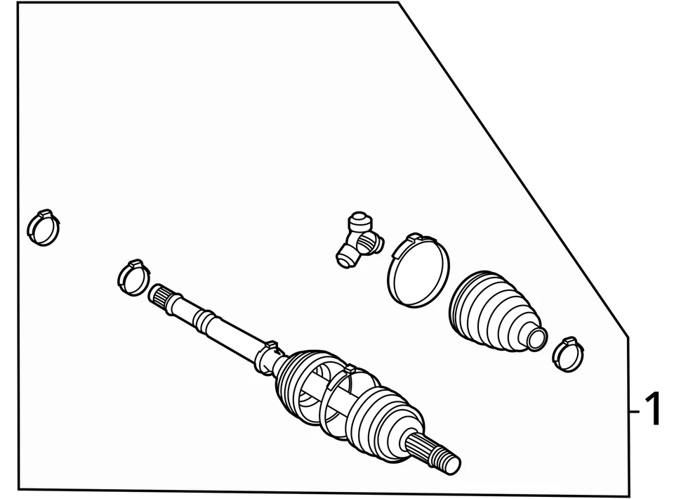 2021-2024 TOYOTA SIENNA OEM LH 2.5L FWD FRONT LEFT CV AXLE SHAFT 4342008120 *99K - Image 4 of 4