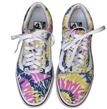 Vans Old Skool ComfyCush Tie Dye Orchid Skate Sneakers Women s 8.5 Men s 7 EUC