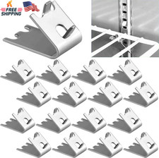 16 Pc Freezer Shelf Clips Stainless Steel Refrigerator Support