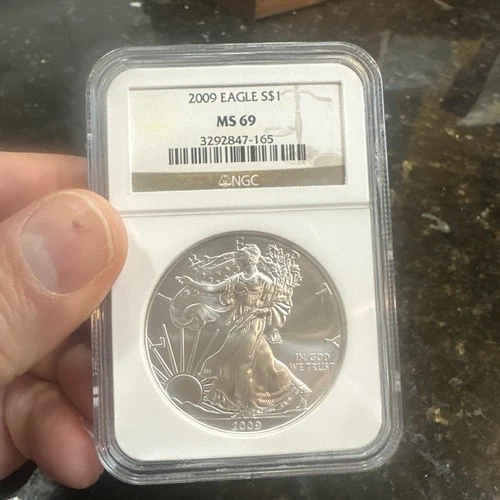 2009 American Eagle Silver $1 Dollar Coin - NGC MS 69