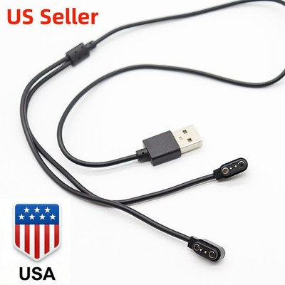2-in-1 Magnetic Charger for Huawei Smart Glasses Charger Dual-Head Cable US