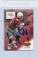 1994 Skybox #8 Clyde Simmons Cardinals Signed Auto *L3303