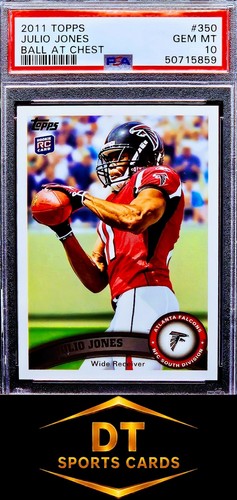 Julio Jones [Ball at Chest] #350 2011 Topps card