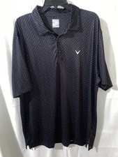 Callaway Opti-Dri Polo Shirt Men XL Golf Club All Over Print Performance Stretch