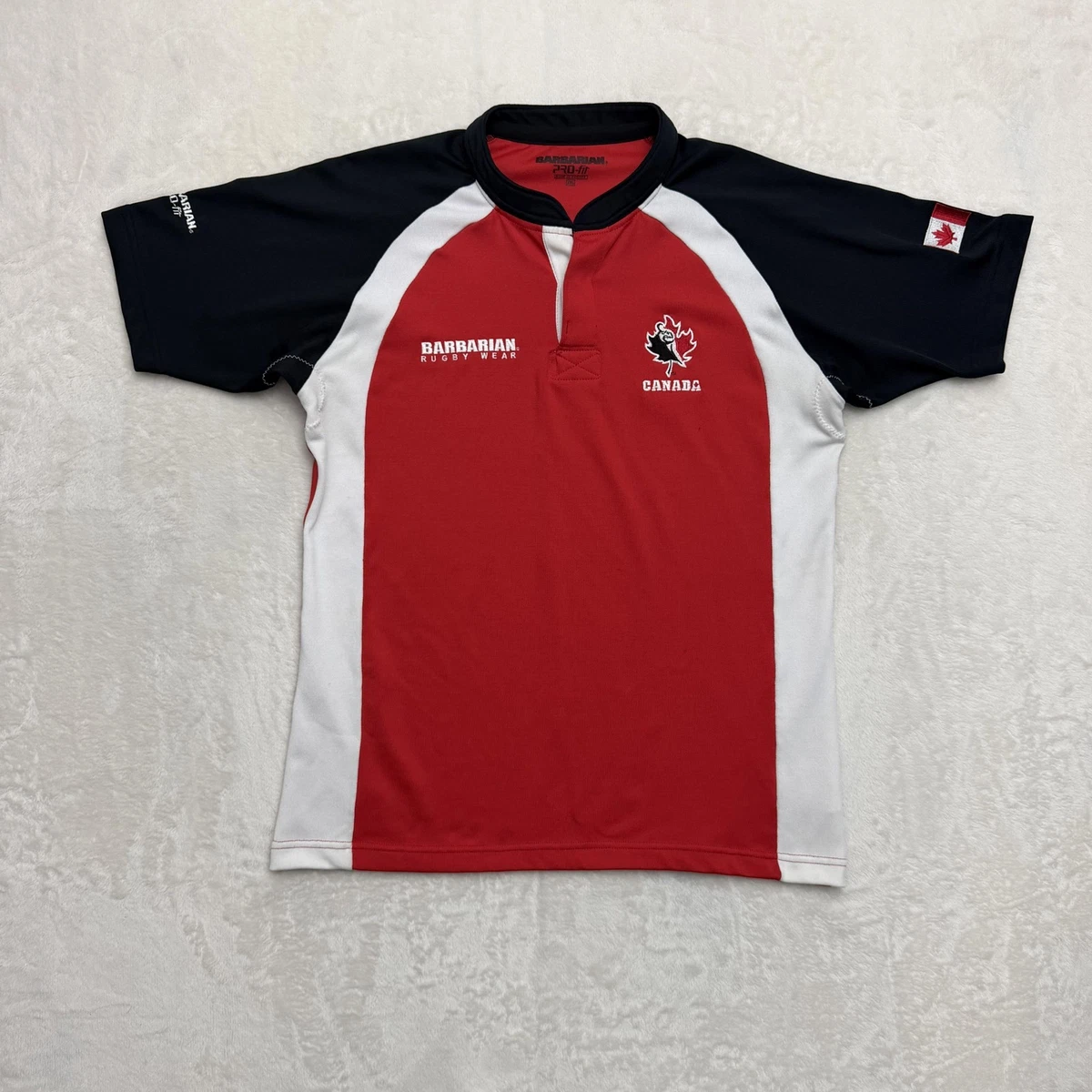 Maillot rugby STANNINGLEY SARLC porté n°16 STAG vintage shirt jersey L