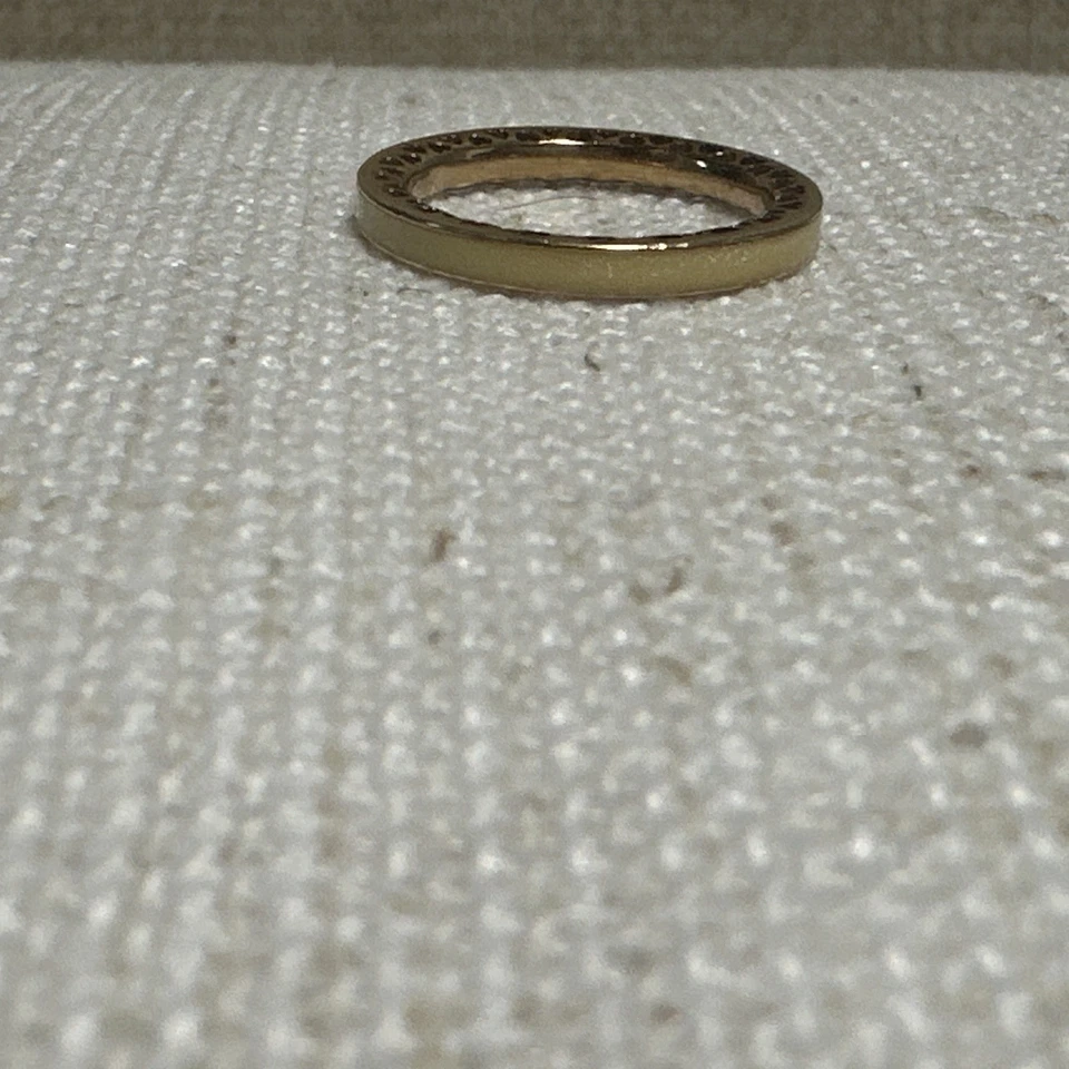 Authentic Pandora 14k Gold Size 5.5 RADIANT HEARTS Ring G585 ALE 48  - Image 4 of 4