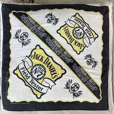 Vintage Jack Daniels Old No 7 Field Tester Bandana Made In USA