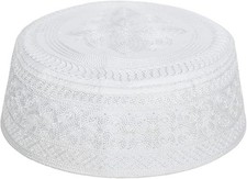 Muslim Prayer Kufi Hat Men Islam Skull Embroidery Cap Beanie Hat Arabian Omani T