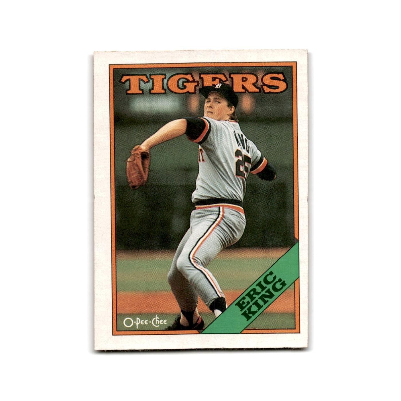 Eric King 1988 O-Pee-Chee #108 Detroit Tigers Baseball Card NM