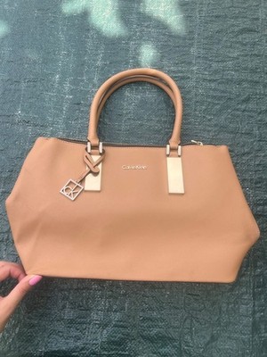 Calvin Klein Tasche original Handtasche Cognac