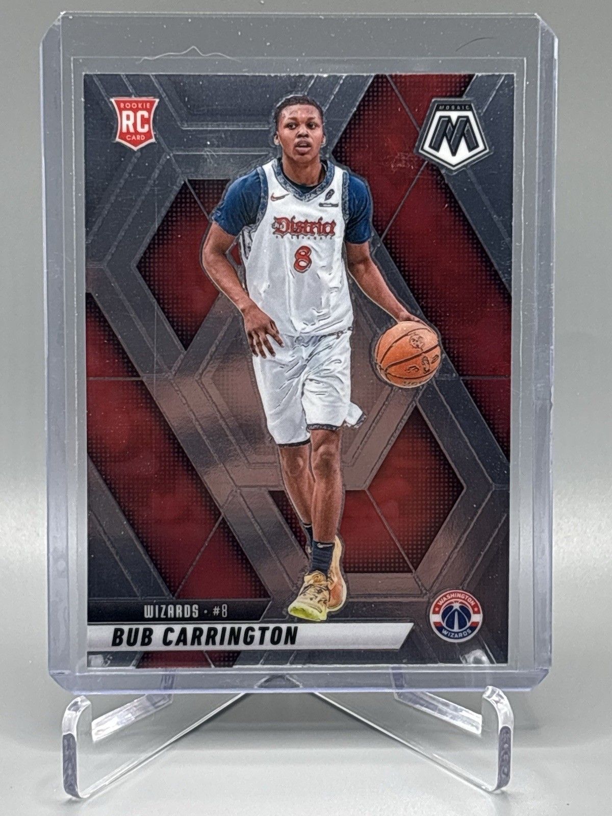 2024-25 Mosaic Bub Carrington #206 RC Washington Wizards