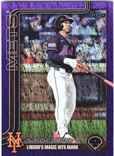 2025 Topps Update #US290 Francisco Lindor Purple Holo Foil #/250