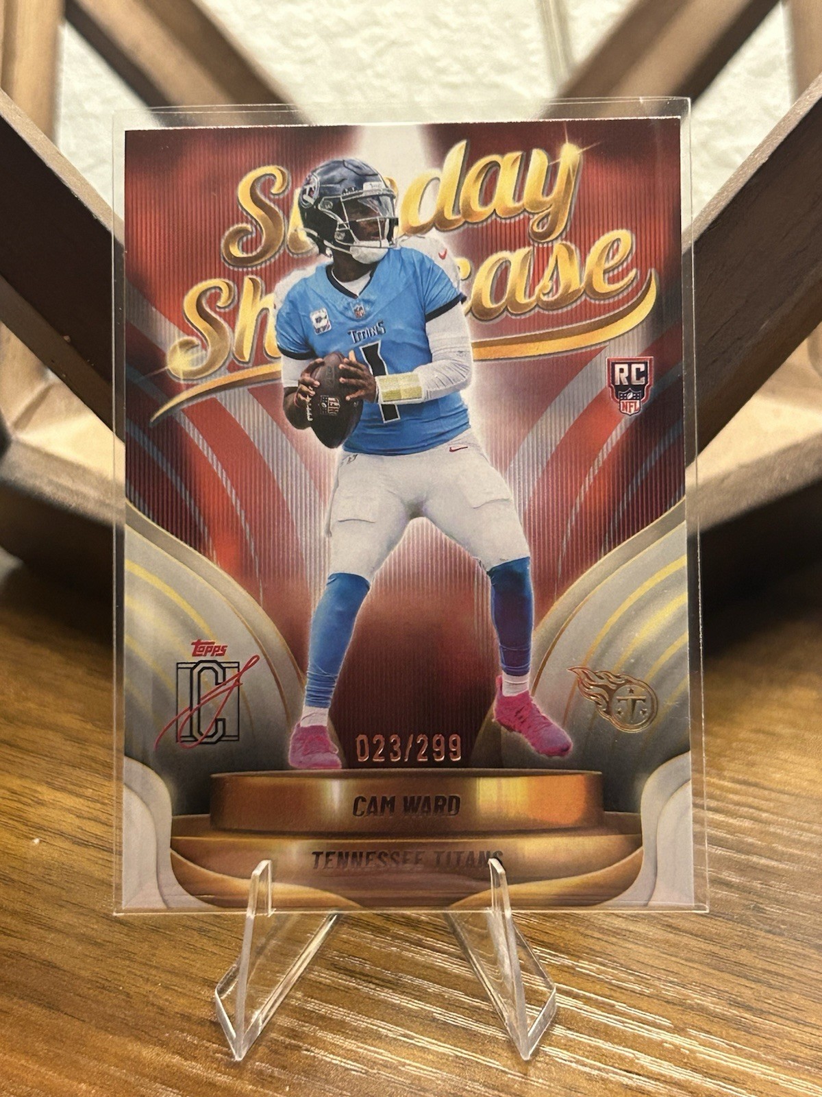 Cam Ward Topps Signature Class Sunday Showcase #2 Coral