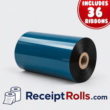 36 Rolls Resin Enhanced Wax 2.36'' x 1181' Thermal Transfer Ribbons for Datamax