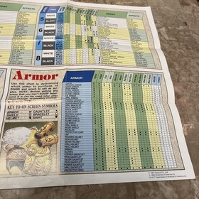 Final Fantasy Dungeon Maps Strategies Foldable Poster NES Nintendo Manual Only