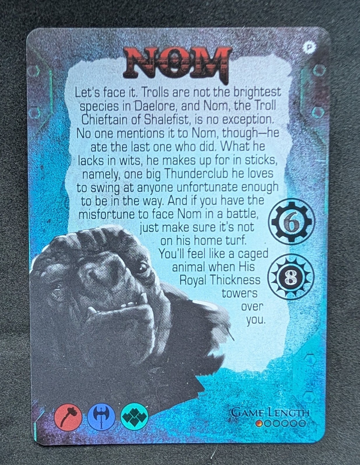 TOO MANY BONES Bring the Thunder Promo Nom Tyrant Card Free RPG Day 2025