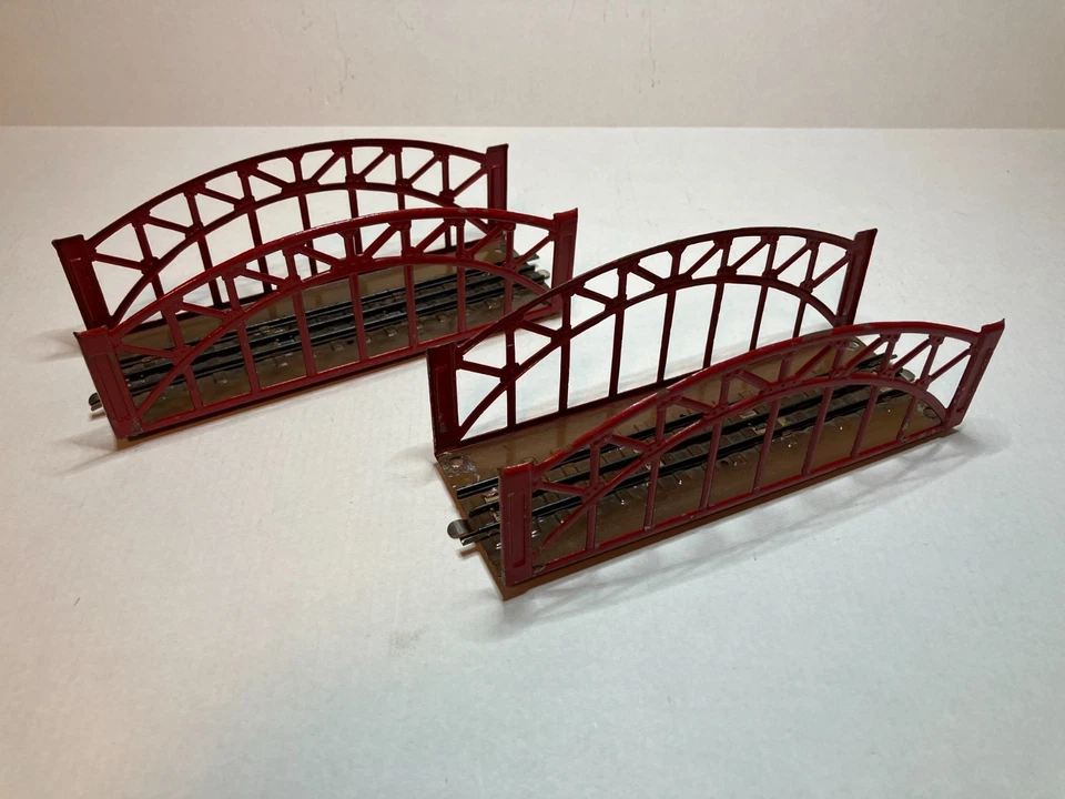 Marklin Märklin 467 Ponte rosso ad arco (2 pezzi) - Immagine 4 di 4