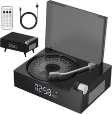 CD Player for Home, CD Player with Hi-Fi Speaker Bluetooth Transmitter and Recie