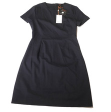 Quince 3D Wool Navy Shift Dress Made In Italy Womens Size 4 Casual Solid NWT