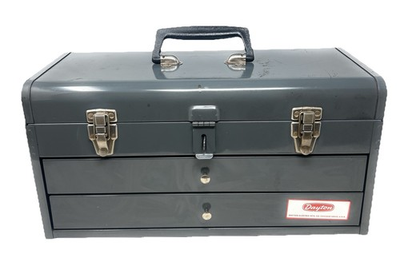 #ad Vintage Dayton Electric 2 Drawer Machinist Tool Box 18quot; USA $54.99